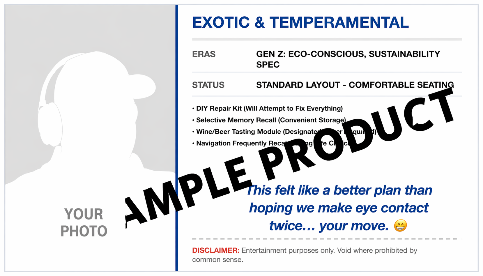 Receipt-Me Cards sample preview